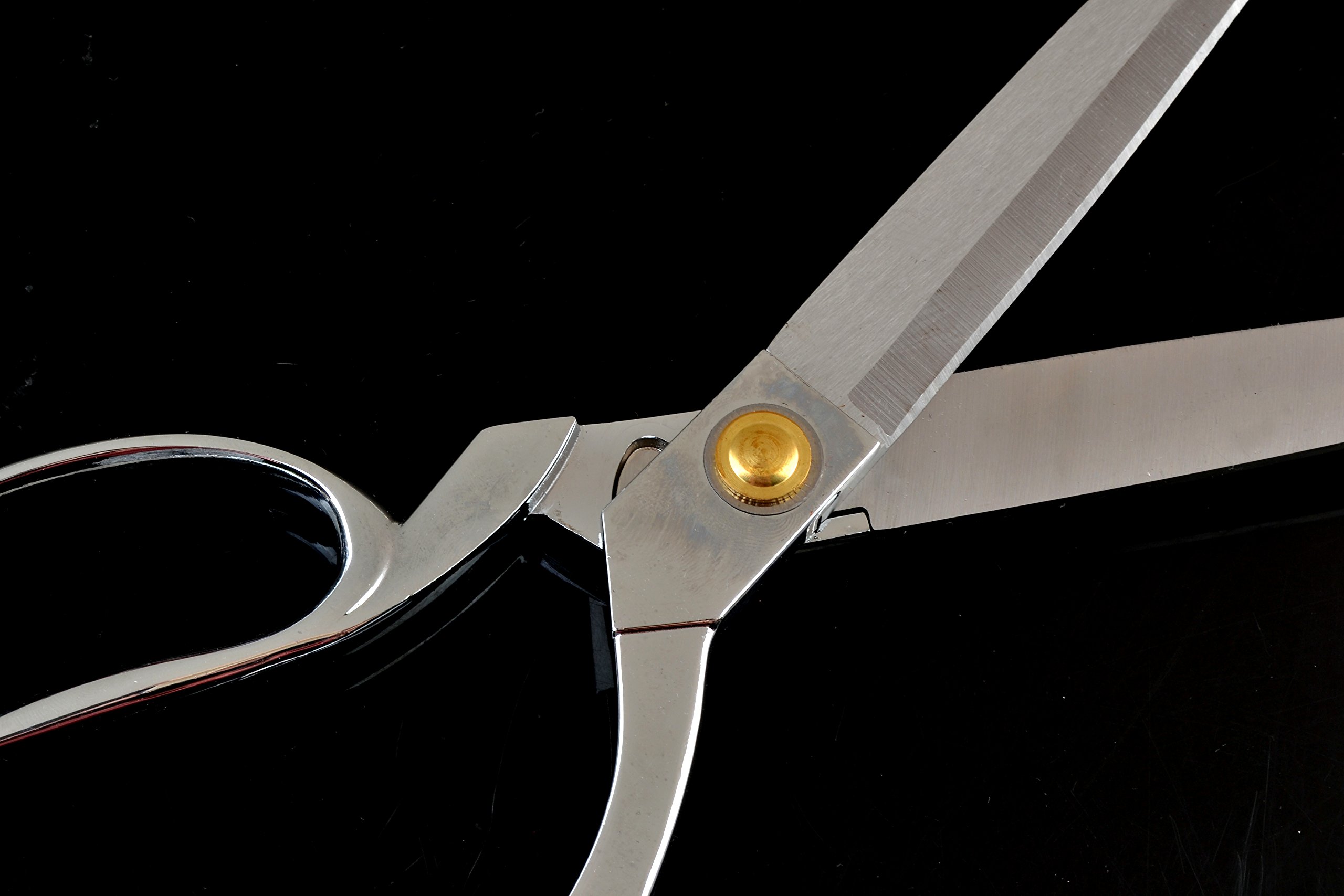 eZthings® Heavy Duty 10.5" Scissors For Cutting Fabric, Leather, and Raw Materials (10.5 Inch Silver) - Image 9