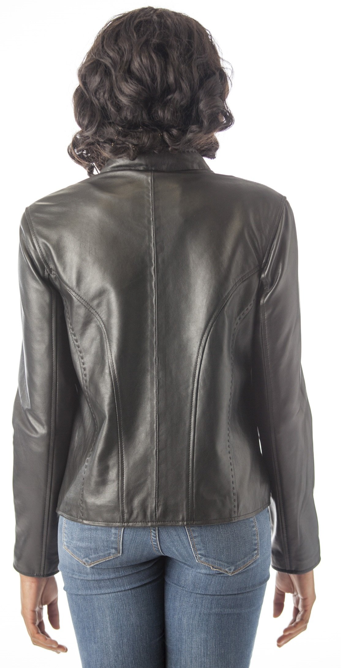 REED EST. 1950 Women’s Genuine Leather Fashion Jacket – Stylish Modern Design with Flattering Feminine Fit - Image 3