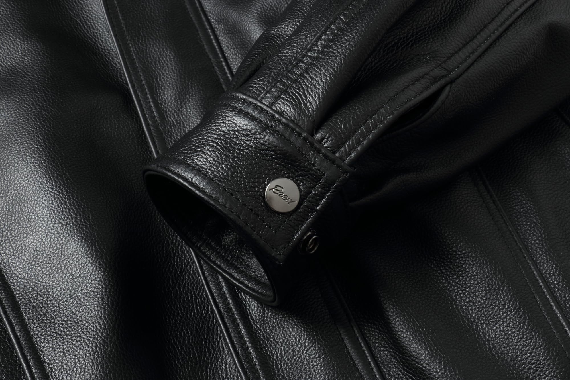 REED Men’s Luxury Leather Bomber Jacket – Genuine Leather American Style with Broad Shoulder Fit - Image 10