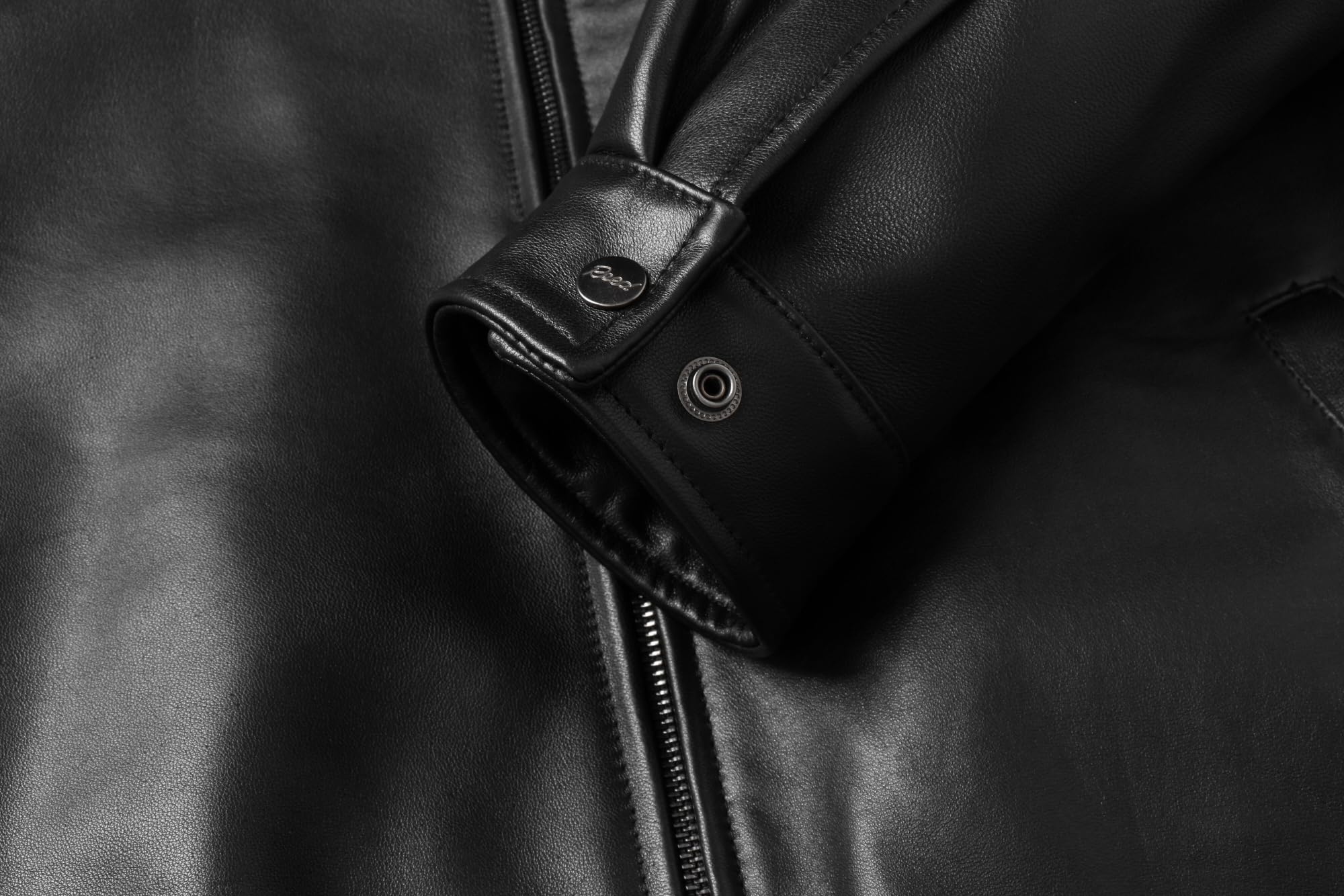 REED Men's New Zealand Lambskin Leather Jacket - Image 8